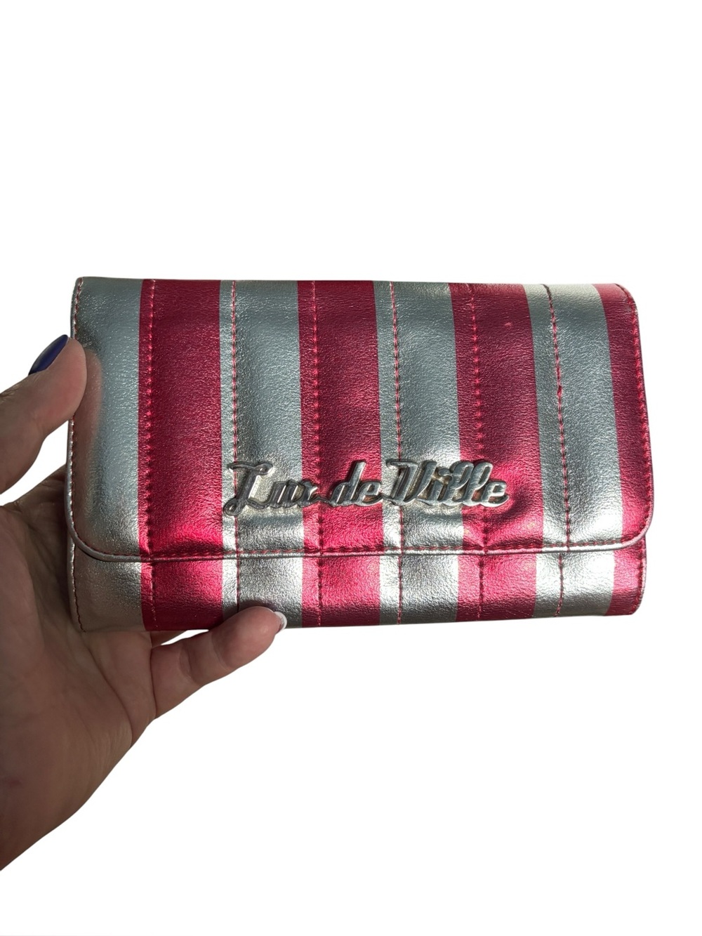 Lux de Ville Metallic Stripe Wallet